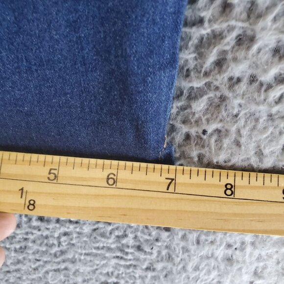 Chicos Jeans Womens 0.5 US 6 Blue Pull On Jegging Capri Stretch Denim - Picture 8 of 11